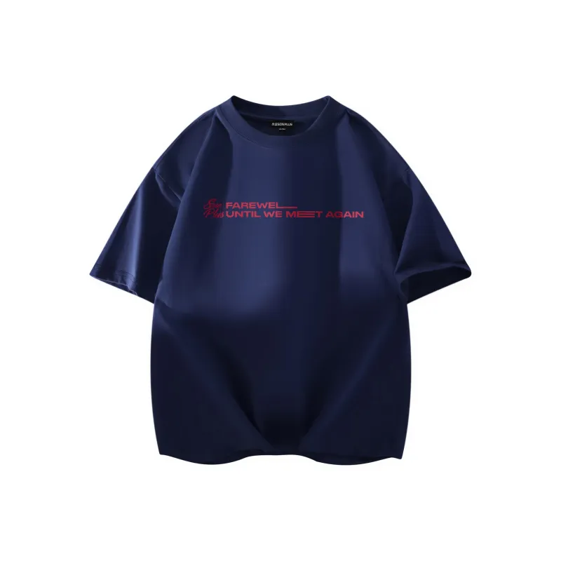 SOIE T-Shirts Unisex Navy Blue-1