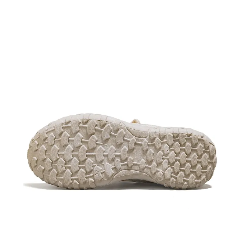 HUANQIU Slip Resistant, Breathable, Height Increasing Low Top Casual Shoes Women's Khaki-4