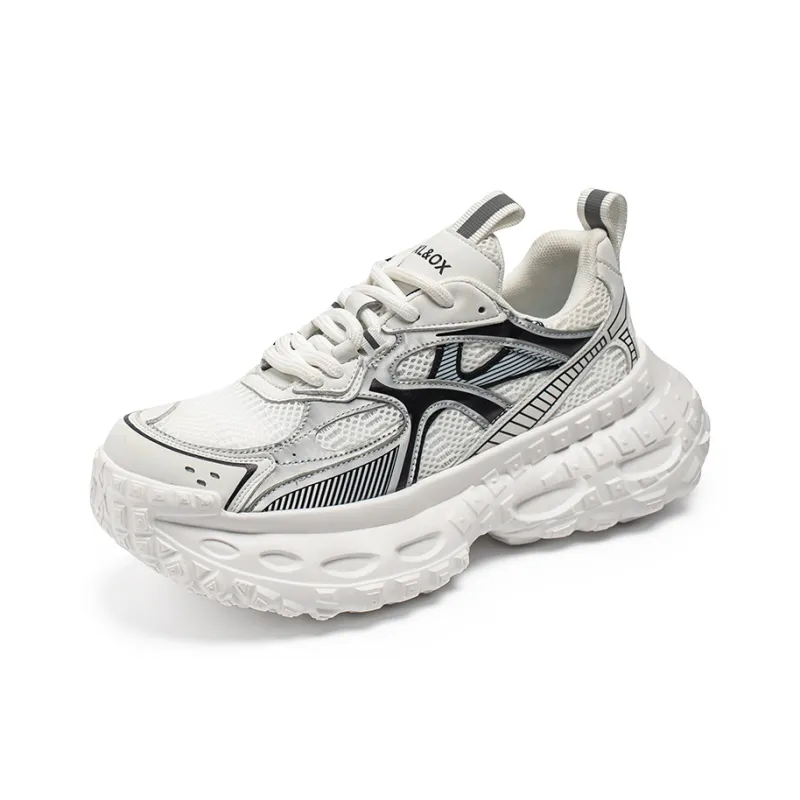 Boogie Bear Breathable Height Increase Low Top Chunky Sneakers Men's-5