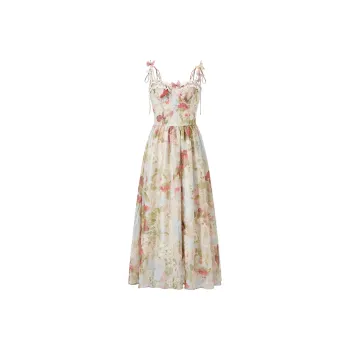 ACAINES Slip Dresses Women's Rose Red