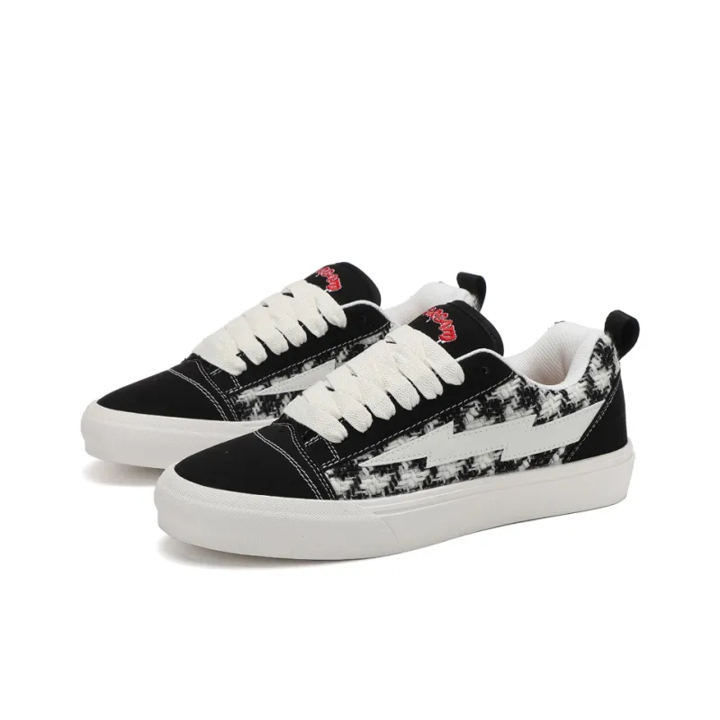 VFTS Anti Slip And Wear Resistant Height Increasing Low Top Skateboard Shoes Unisex-38