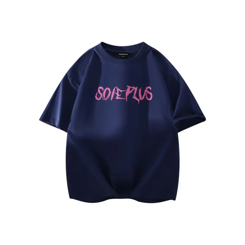 SOIE T-Shirts Unisex Navy Blue-1