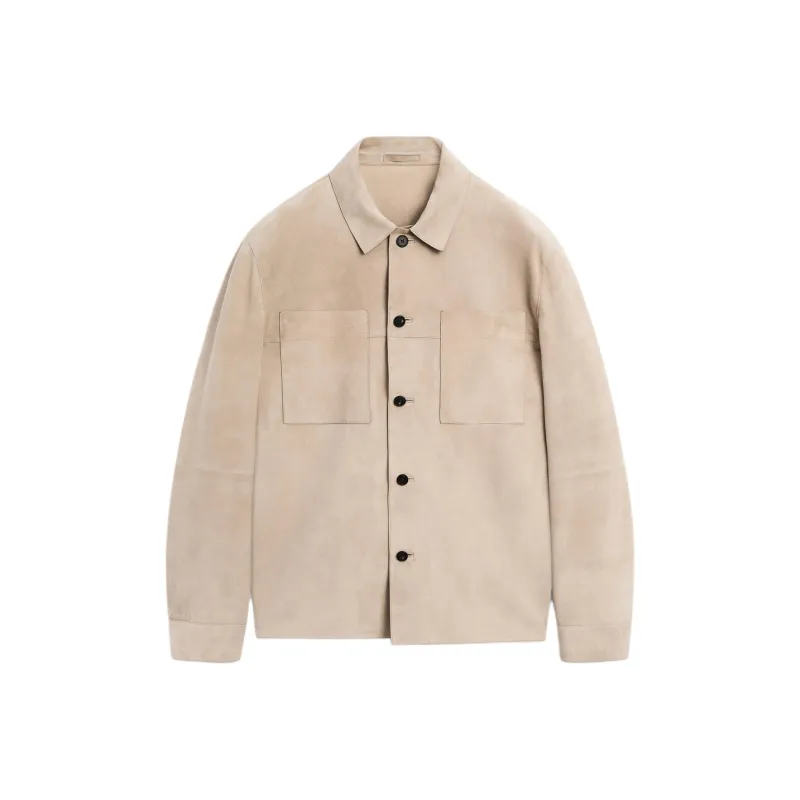 Massimo Dutti Leather Jacket Men's-0