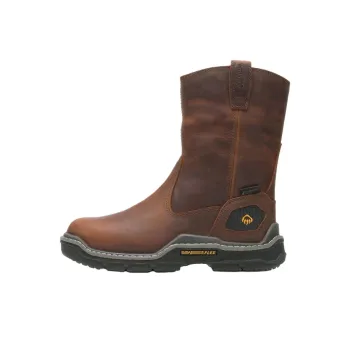 WOLVERINE Abrasion Resistant Slip Resistant Crew Outdoor Boots Men's Umber