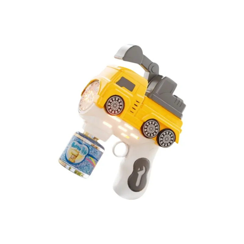 LEHUI TOYS Construction Vehicles Handheld Electric Sound And Light 12 Eyelets Excavators Bubble Machines-1