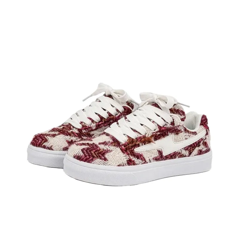 ALI THE FOX Slip Resistant Cushioning, Abrasion Resistant, Height Increasing Low Top Skateboard Shoes Unisex-14