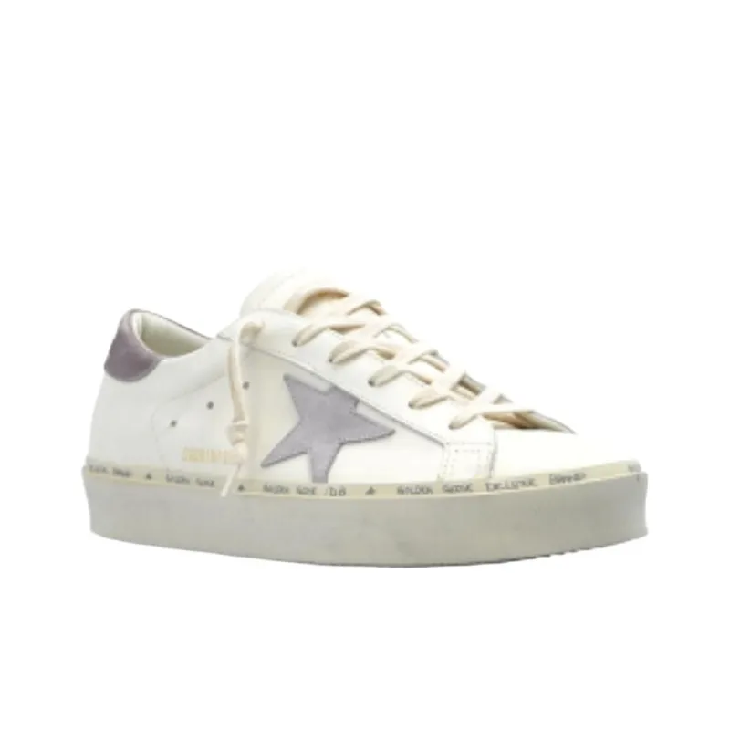 Golden Goose Hi Star White Lillac Women's-2
