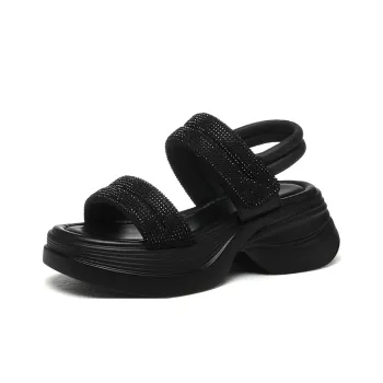 Golden Silk Rabbit One Strap Sandals Women's
