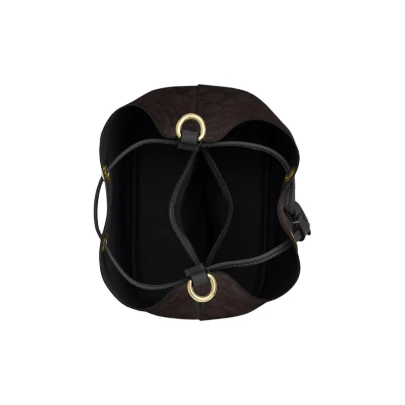 COACH Rowan Leather Handbag Trumpets Women's Coffee-1