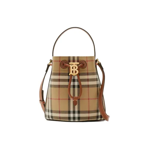 Burberry Polyurethane Bucket Bag Handbag Mini Women's Multicolor