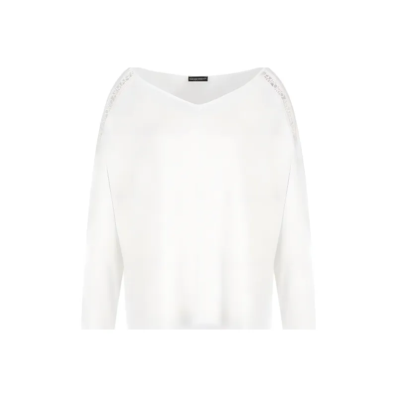 EMPORIO ARMANI Embroidered logo Blouse-4