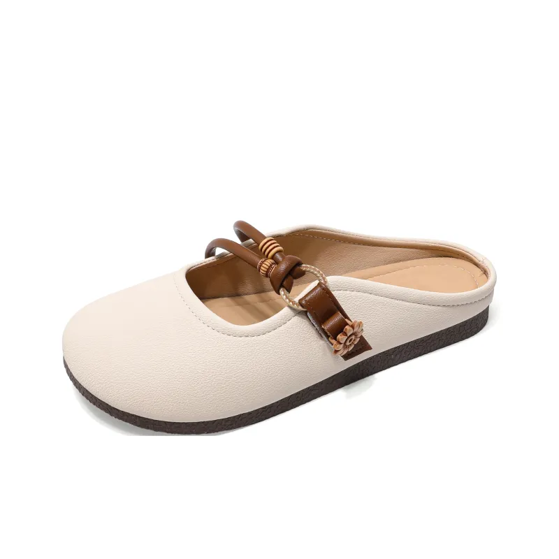 Be Good Rubber Sole Stitching Abrasion Resistant Slip Resistant Closed Toe Slippers Women's-1