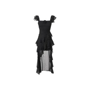 DOKZB Slip Dresses Women's Black