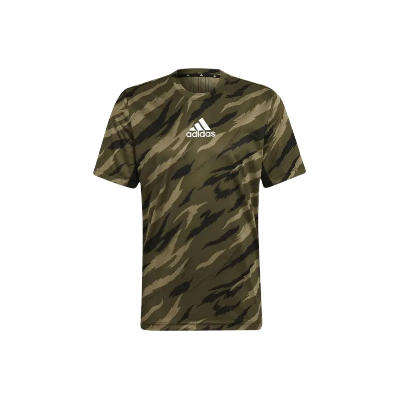 Adidas Aeroready Feelstrong Camo Sport Tee-0