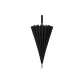 [Manual]24-Rib High-End Leather Handle in Matte Black-Fiber Umbrella Ribs