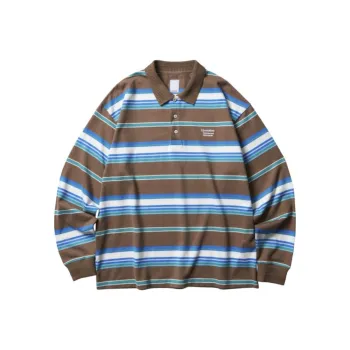 Liberaiders MULTI STRIPE L/S POLO SHIRT Polo Shirt Unisex