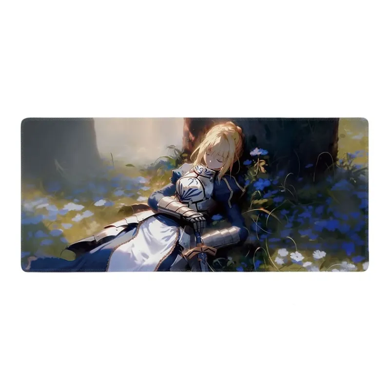 DANYIN Fate Extra Large Saber Anime Table Mats For Esports Gaming Computer Keyboard Mouse Pad Home Use Mouse Pads-3