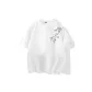 [Sorona Antibacterial]White (French Script Bamboo Left Shoulder Label)