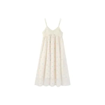 DOKZB Slip Dresses Women's Ecru