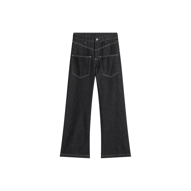 QOTRIOCK Jeans Unisex Black-0