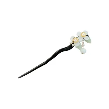 Pink Empress Wooden Hairpins Women's