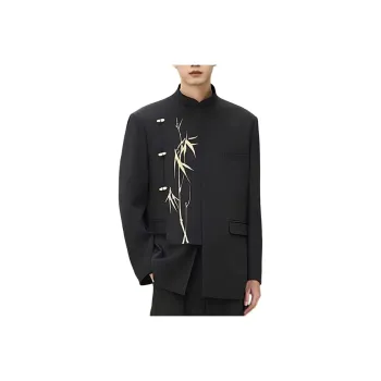 YICHEN Business Suits Unisex New Chinese Style Tang Suits[Golden Bamboo Embroidery]