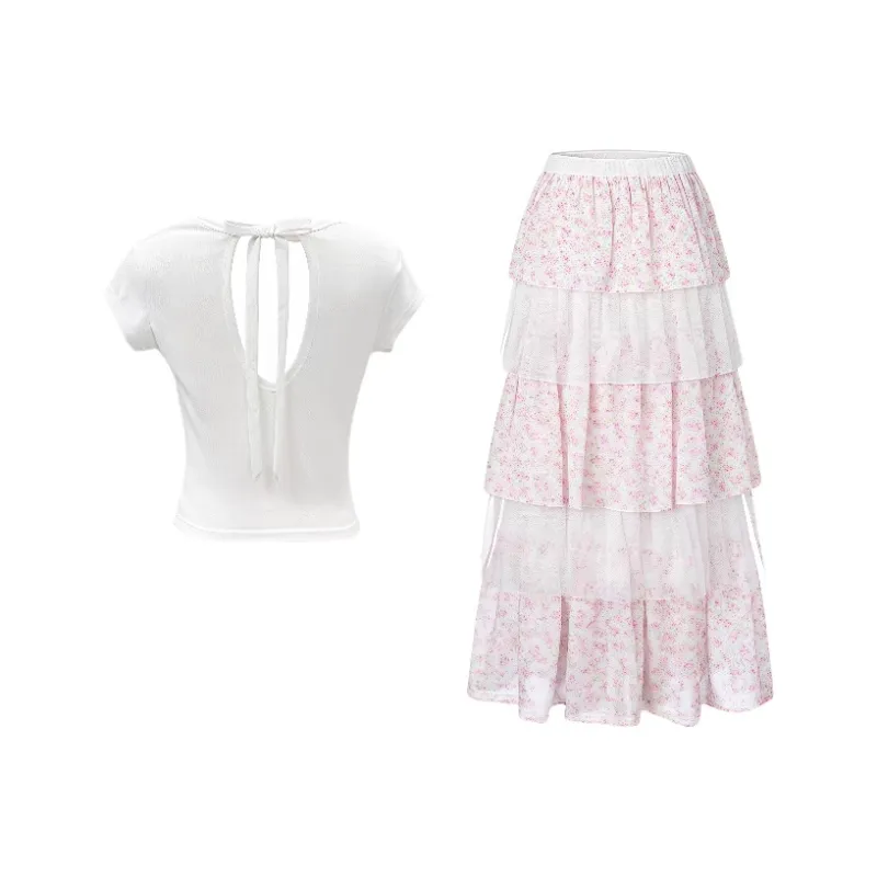 MA JOURNEE Two Piece Skirt Sets Women's-1