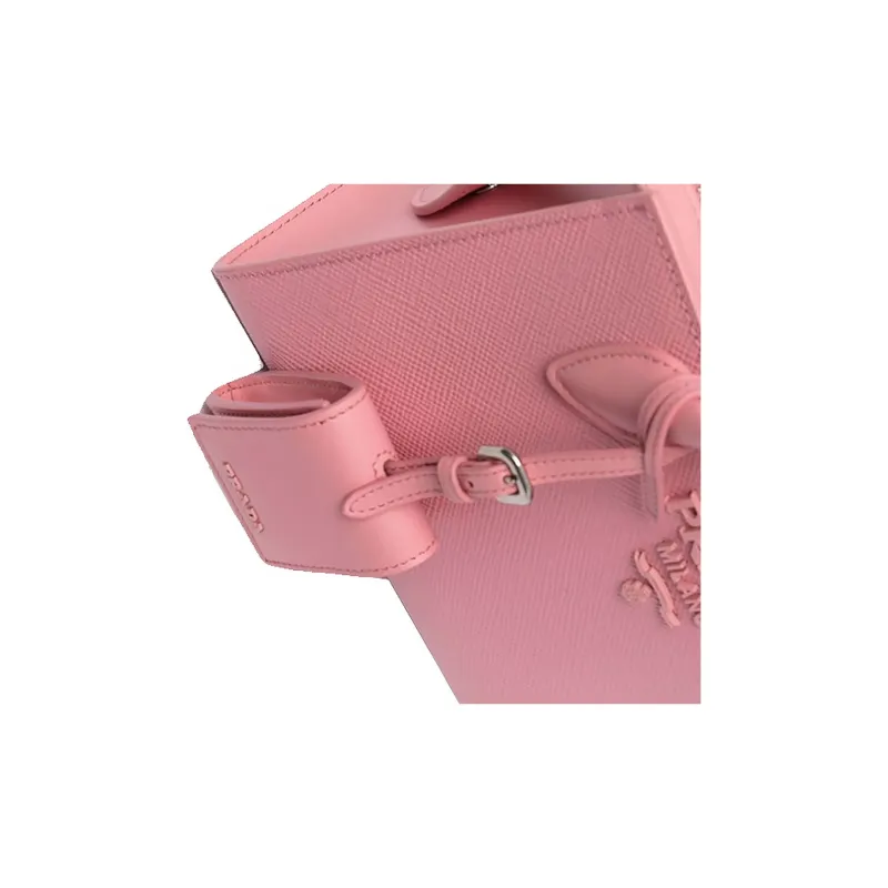 PRADA Calfskin Handbag Women's Pink-3