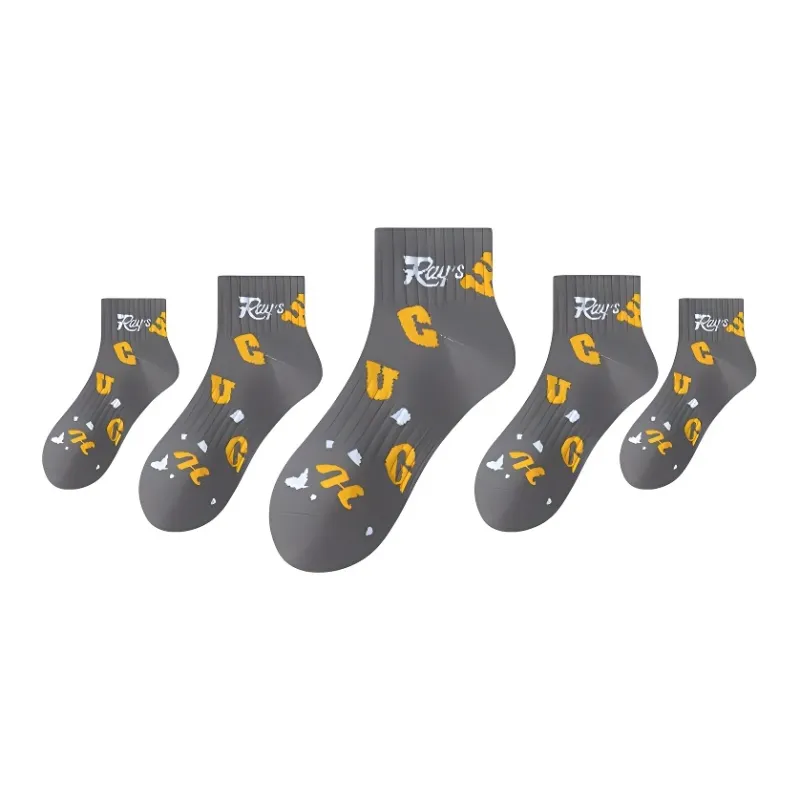 ROBINHOOD Mid Calf Socks Men's 5 Pack-4