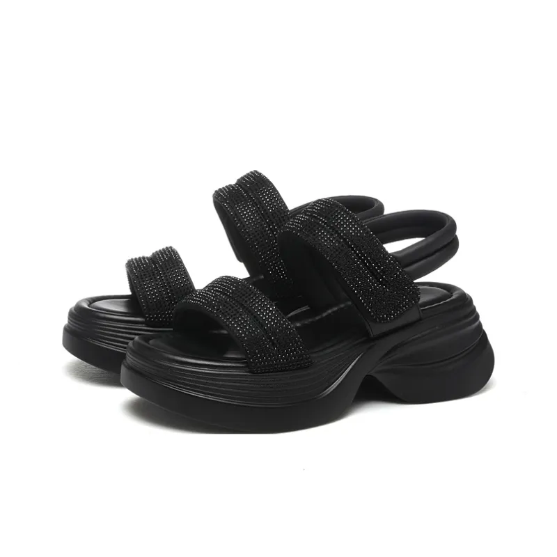 Golden Silk Rabbit One Strap Sandals Women's-1
