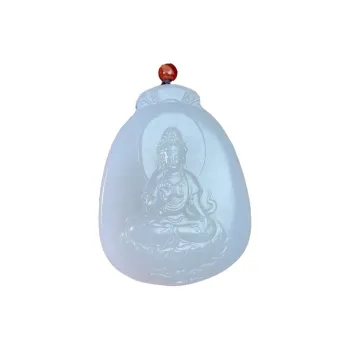 BUDOUXIAOAI Pendants White Jade/Pale Greenish White Jade Unisex