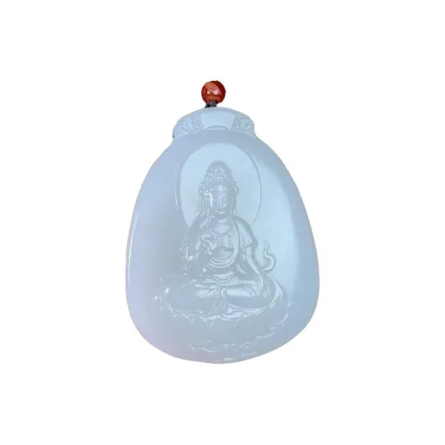 BUDOUXIAOAI Pendants White Jade/Pale Greenish White Jade Unisex