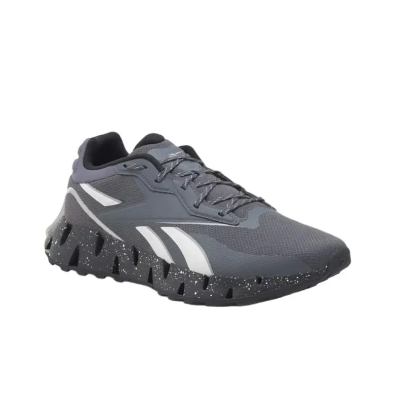 Reebok Zig Dynamica 4 Anti Slip Wear Resistant Low Top Running Shoes Men's Gray-2