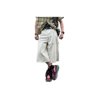 CORNILOT Casual Shorts Unisex White