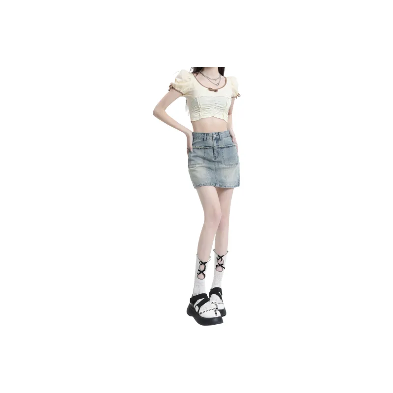 TBSM Denim Short Skirts Women's-2