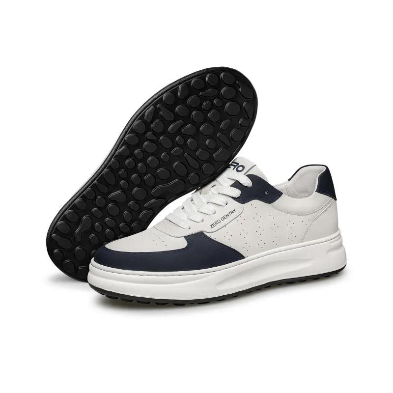 ZRO Skateboard Shoes Men Low Top White/White Gray/White Blue-20