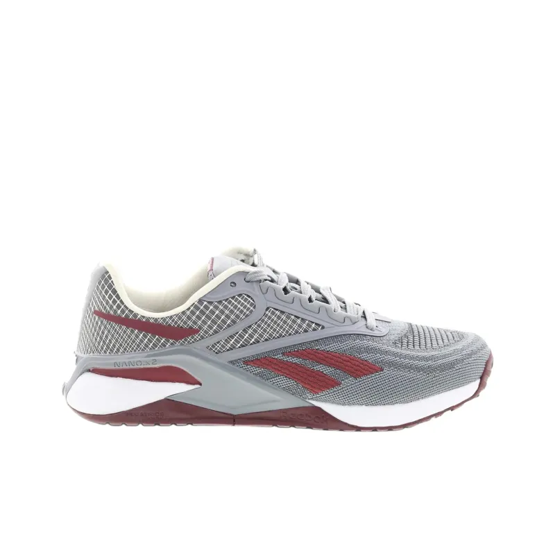 Reebok Nano X2 'Pure Grey Classic Maroon'-1