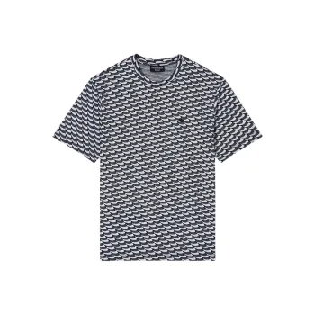 EMPORIO ARMANI Asv Icon Jacquard Jersey Jumper With Op art Motif