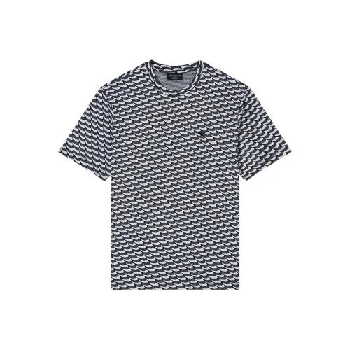 EMPORIO ARMANI Asv Icon Jacquard Jersey Jumper With Op art Motif