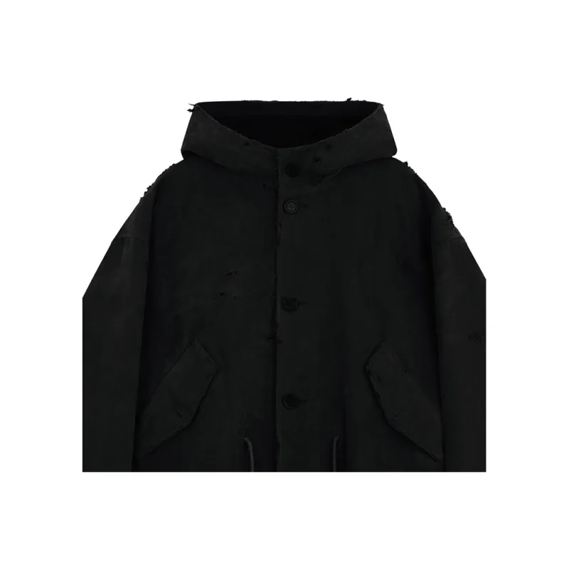 WE11DONE Parka Coats Unisex Black-1
