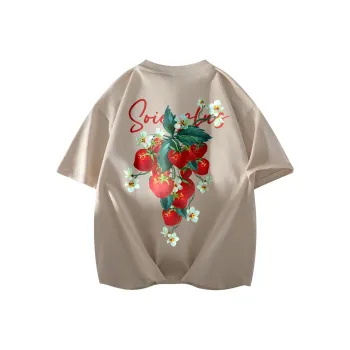 SOIE T-Shirts Unisex Light Beige Apricot