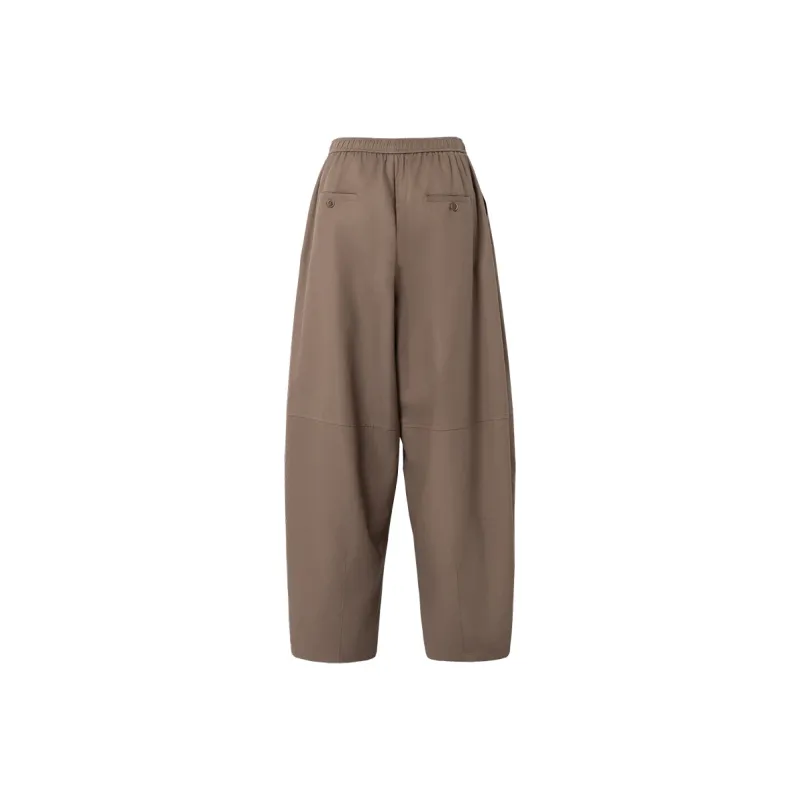 SOON FLOWER Casual Pants Women's Coffee Green-1