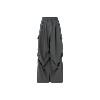 SOON FLOWER Cargo Pants Women's Dark Gray