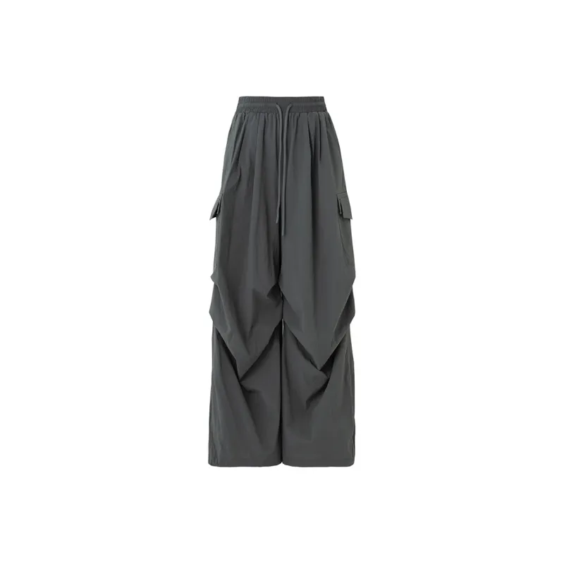 SOON FLOWER Cargo Pants Women's Dark Gray-0