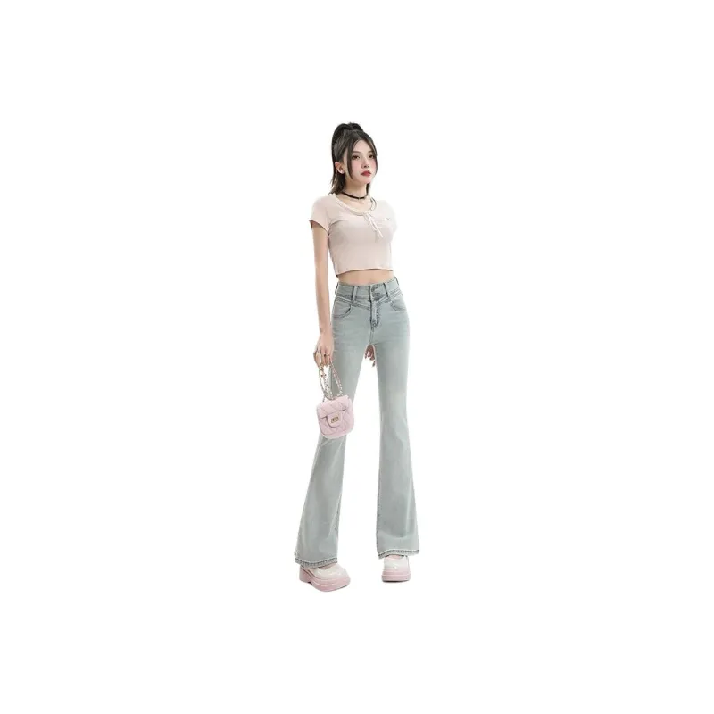Garbege Jeans Women's Light Blue-0