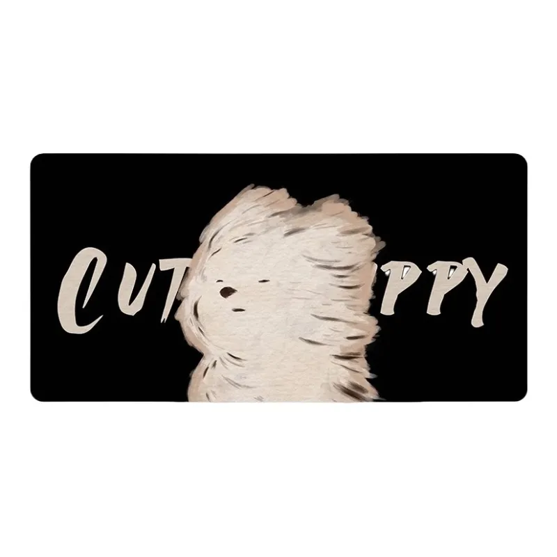 DANYIN V SION Line Kitten Extra Large Women's Office Study Gaming Computer Keyboard Leather Desk Mats Mouse Pads-15