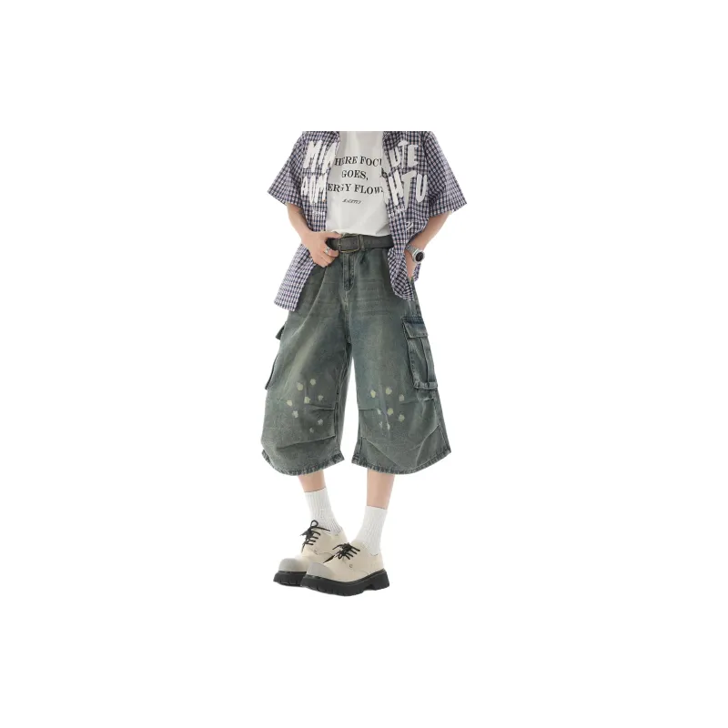 DANGERTIGER Denim Shorts Unisex-0