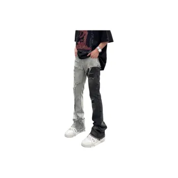 Imcrasy Jeans Unisex Black & Blue Double Multicolor