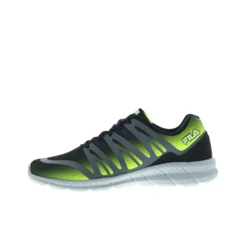 FILA Memory Fantom 5 Anti Slip Wear Resistant Low Top Casual Running Shoes Men's Black Green