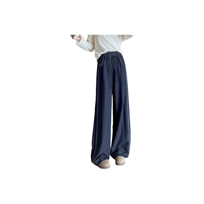 Weixi Casual Pants Women's Dark Blue-1